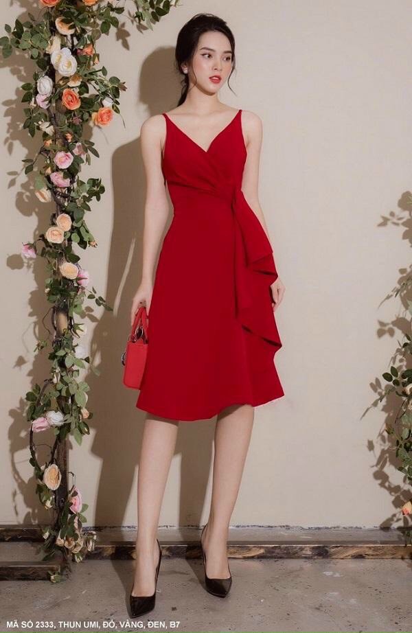 Đầm Hai Dây Cổ Tim - DN2333